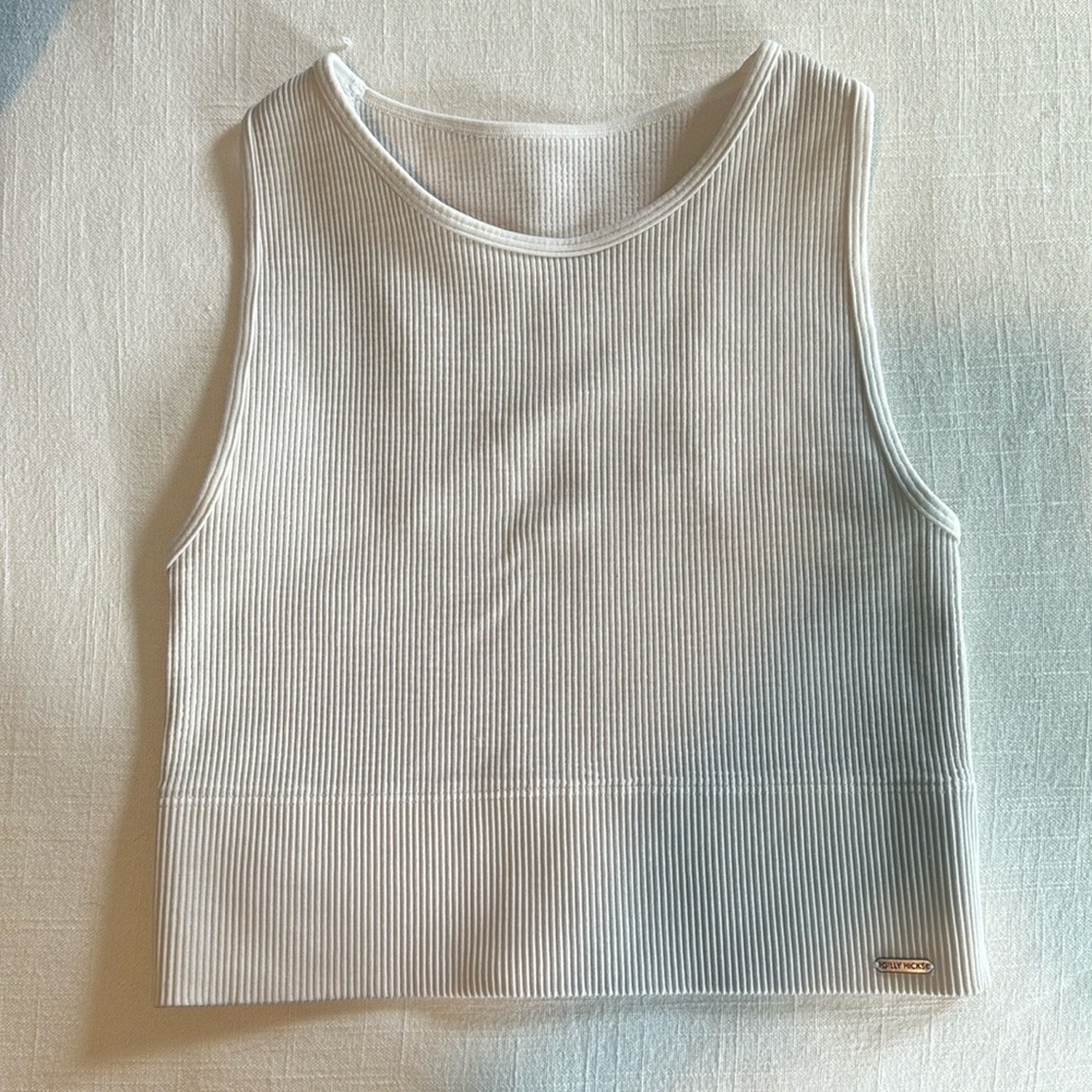 Gilly Hicks Racerback Ribbed Sports Bra
